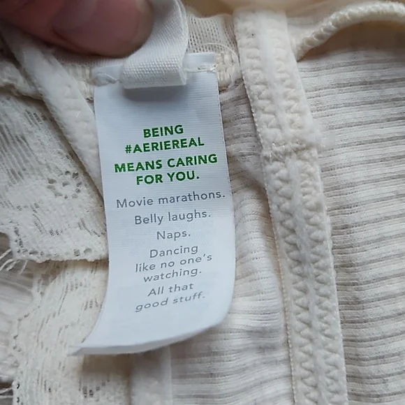 Aerie Ivory Lace Bralette - Size M - Picture 4 of 6